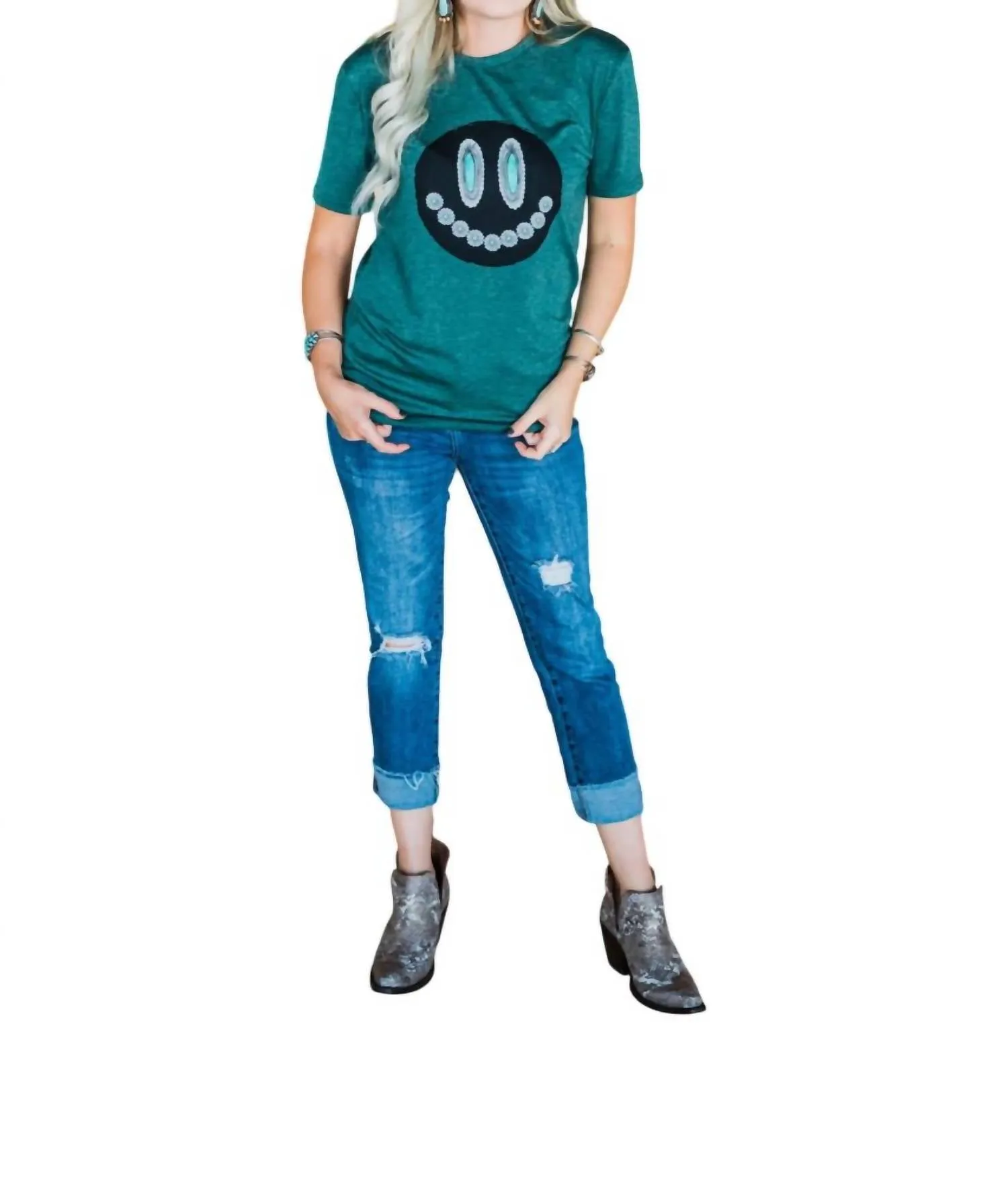 2Flyco - Glam Grin Short Sleeve Top