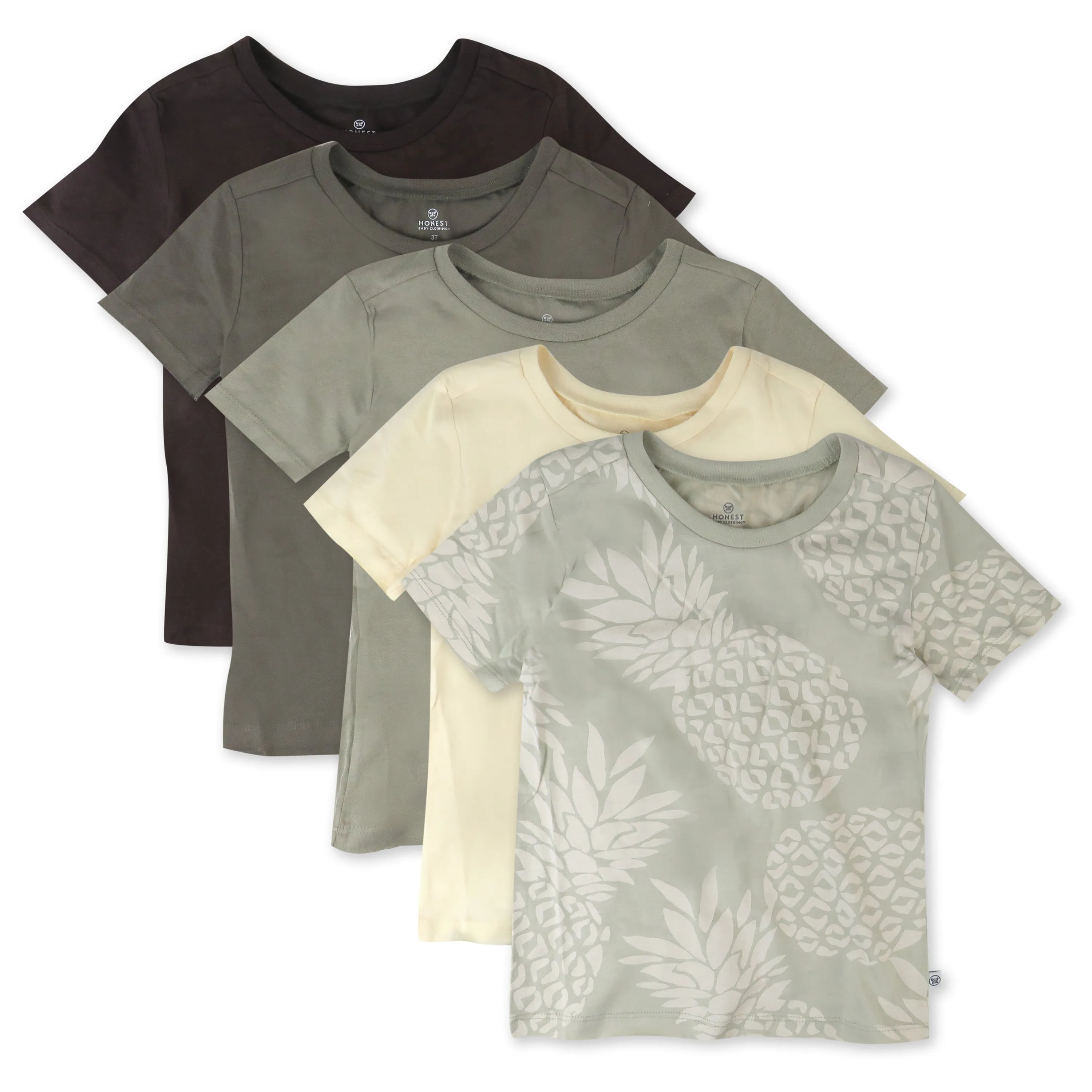 5-Pack Organic Cotton Short Sleeve T-Shirts