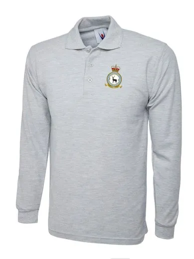 90SU CREST Embroidered Long Sleeve Polo Shirts