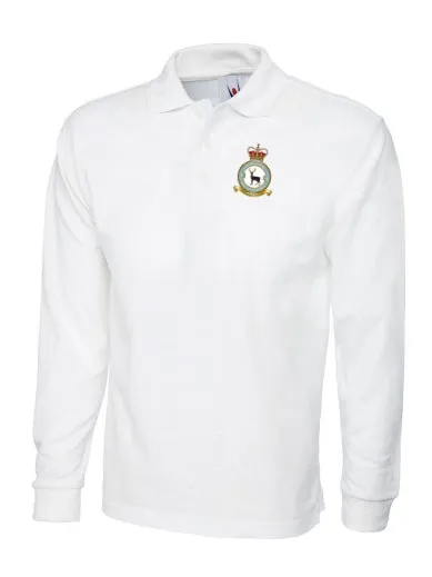 90SU CREST Embroidered Long Sleeve Polo Shirts