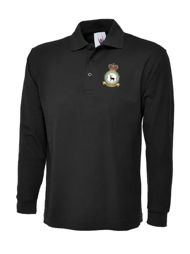 90SU CREST Embroidered Long Sleeve Polo Shirts