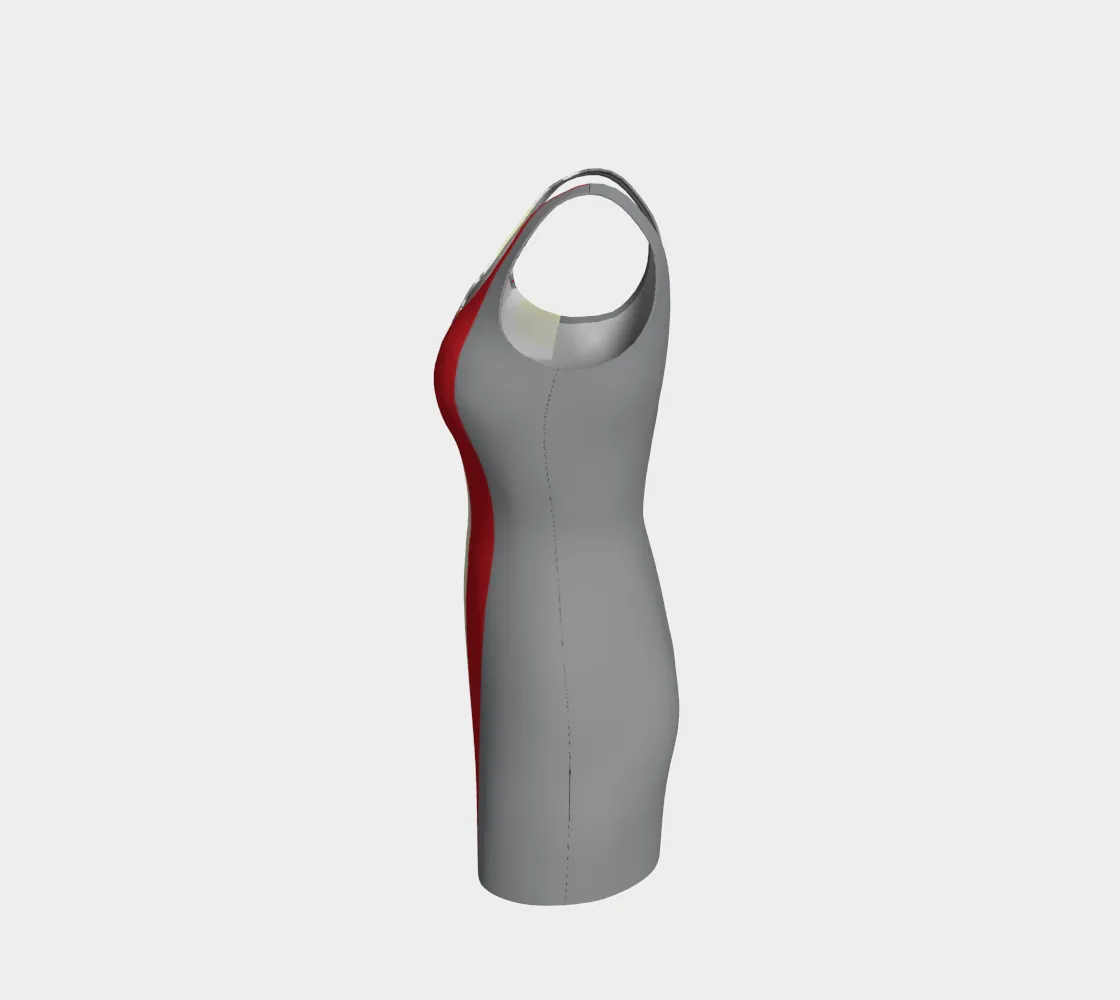 Abstract Bodycon Dress