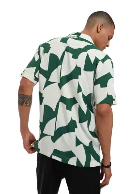 Abstract Print Half sleeve shirt