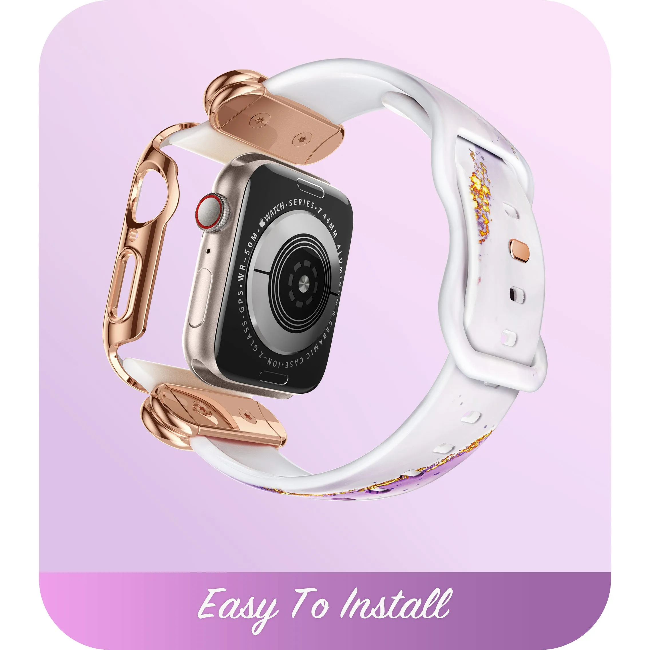 Apple Watch 40/41mm Cosmo Luxe Case - Marble Purple