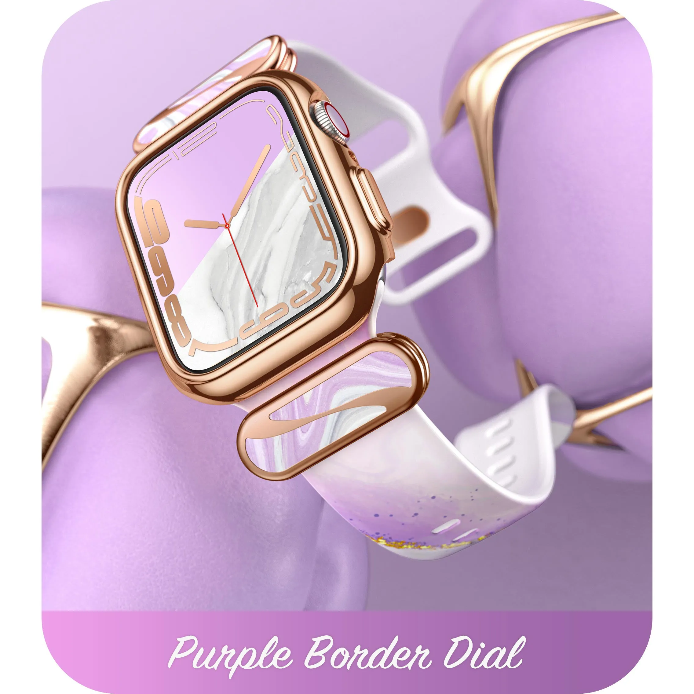 Apple Watch 40/41mm Cosmo Luxe Case - Marble Purple