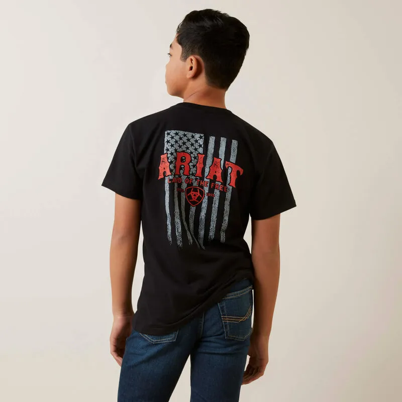 Ariat Youth Western Vertical Flag T-Shirt