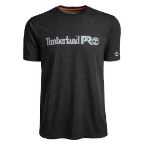 BASE PLATE SHORT-SLEEVE T-SHIRT WITH LOGO (BIG/TALL) - 013-Dark Charcoal Heather | Timberland PRO TB0A1V9U