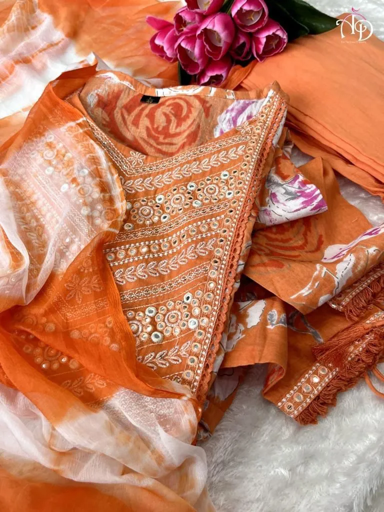 Beautiful Designer Nyra Cut Cotton Suit