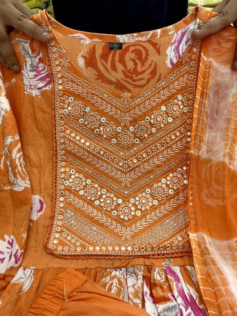 Beautiful Designer Nyra Cut Cotton Suit