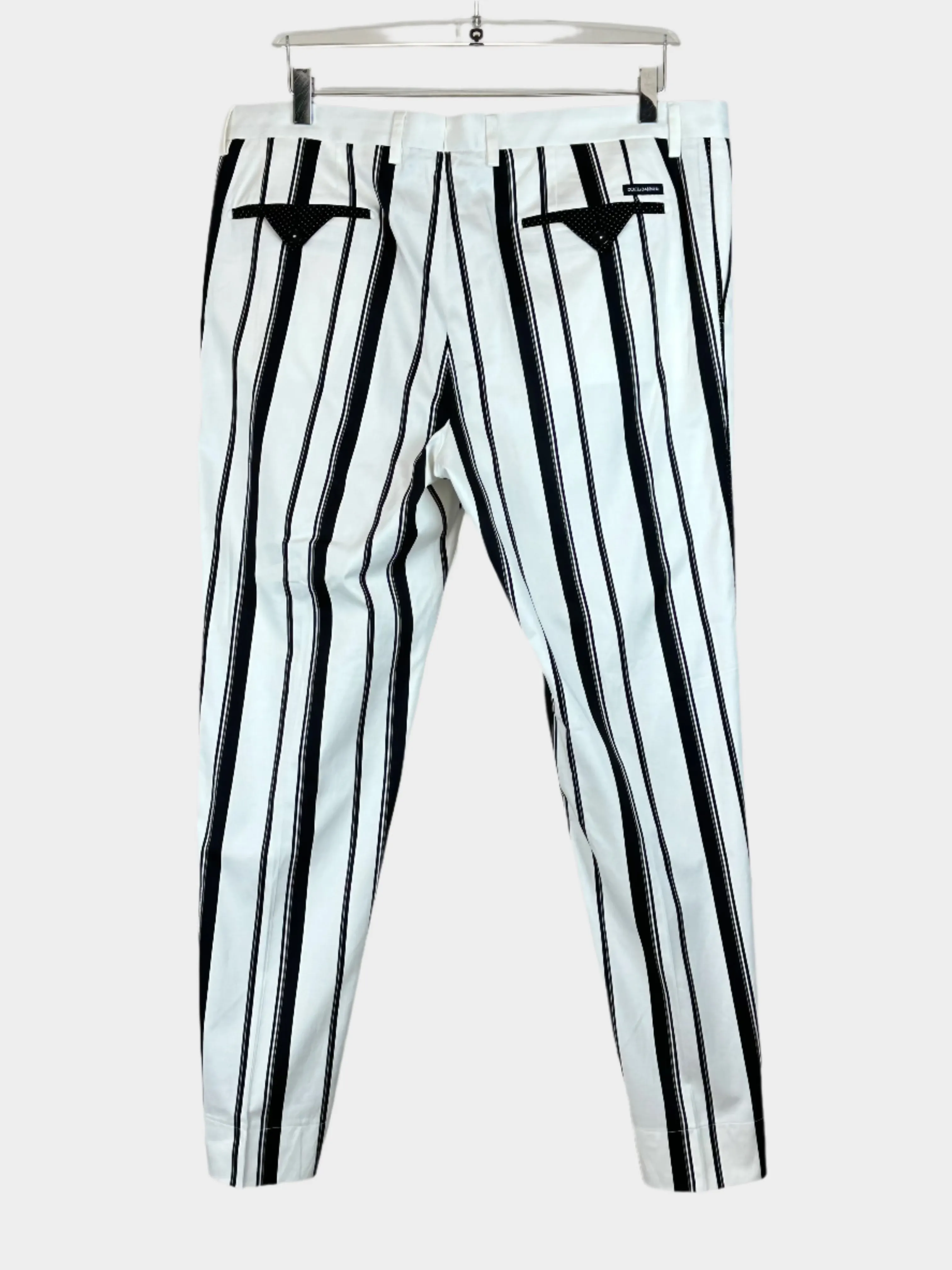 Black Wide Stripes Trousers