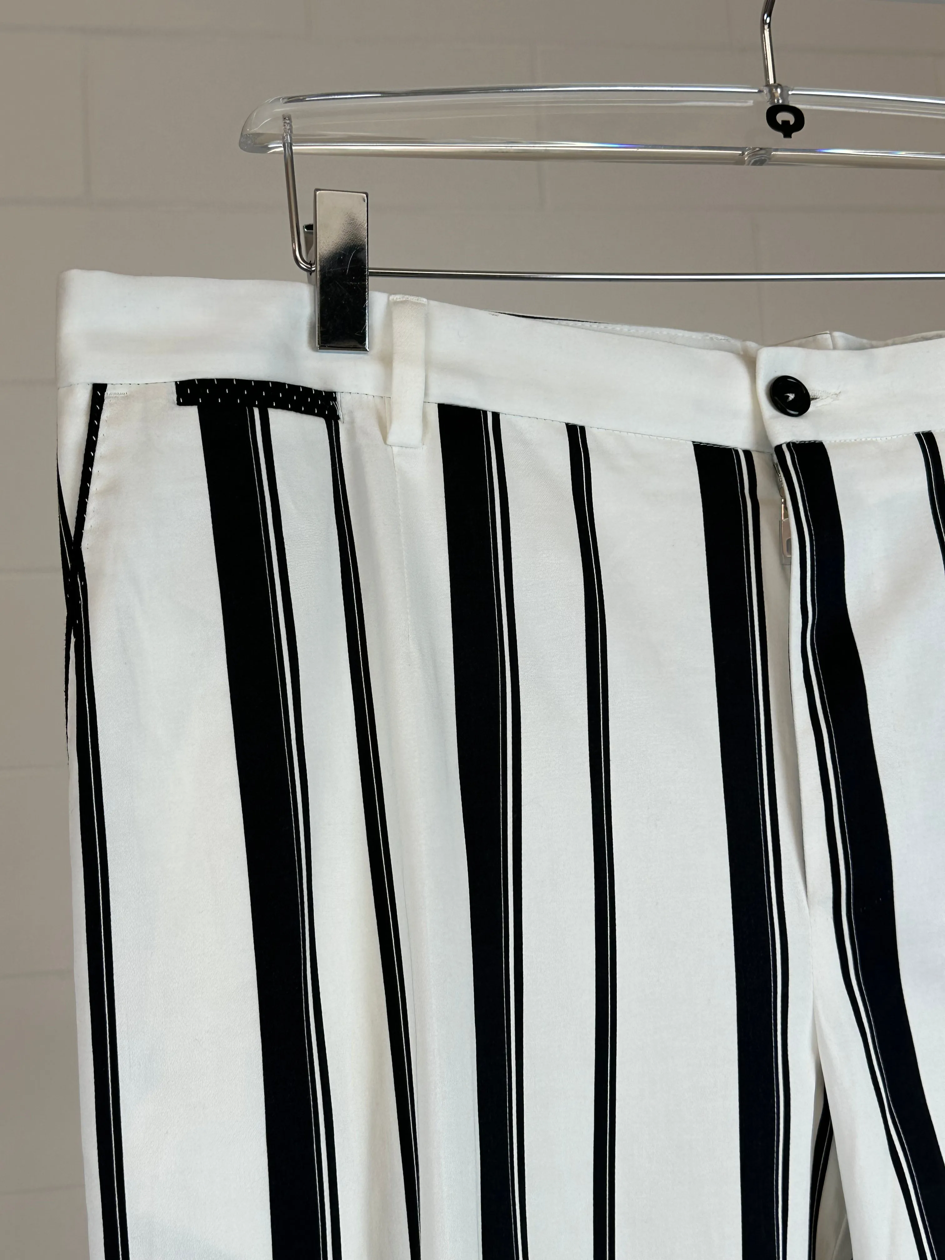 Black Wide Stripes Trousers