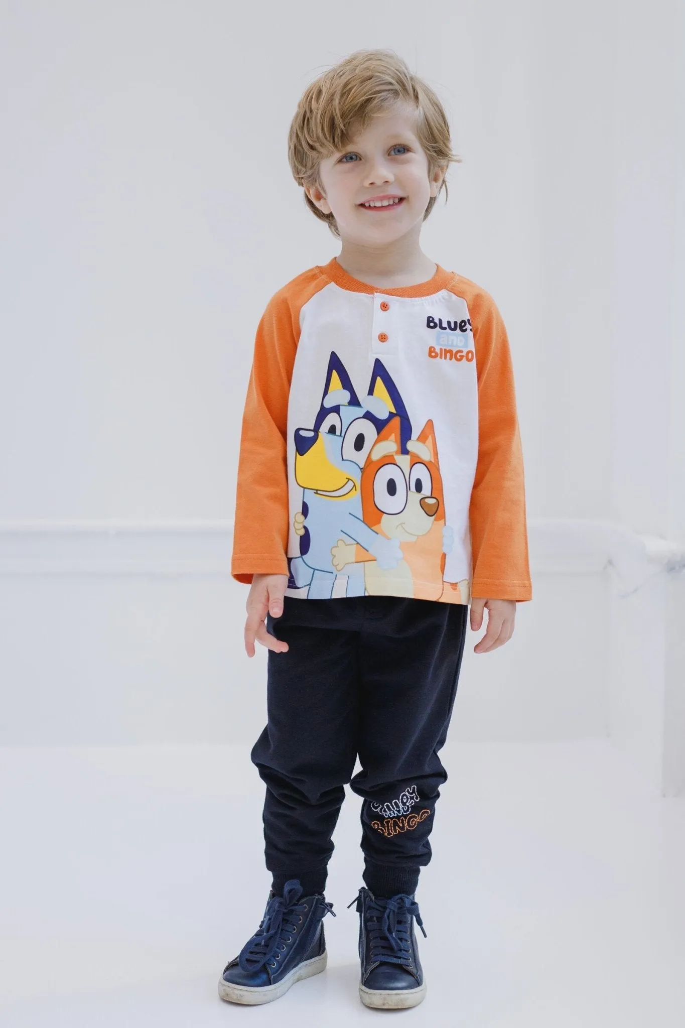 Bluey Henley T-Shirt and French Terry Pants