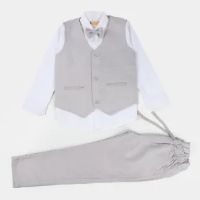 BOYS Cotton 2PC SUIT - Fawn