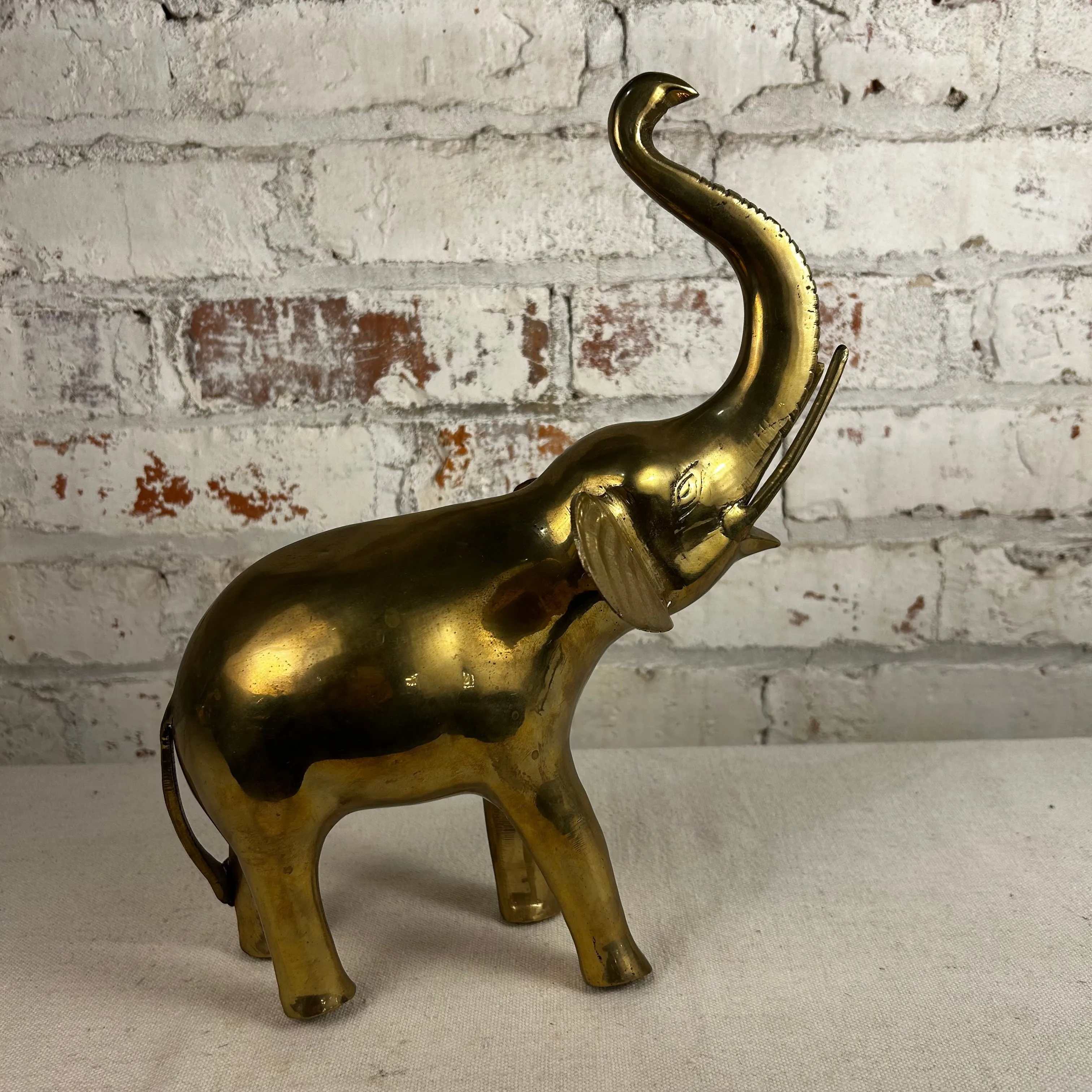 Brass Elephant, Table Statue