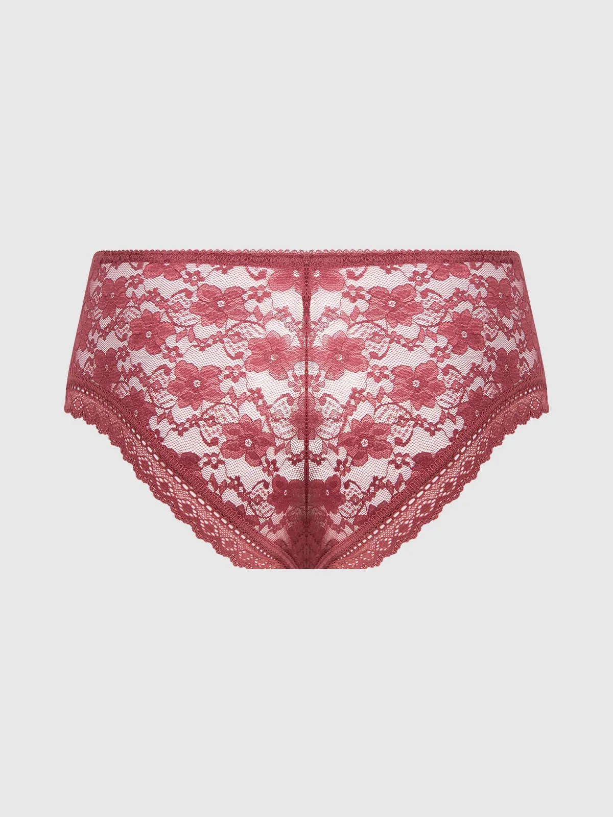 Caitlin Lace Cheeky With Mesh Lining