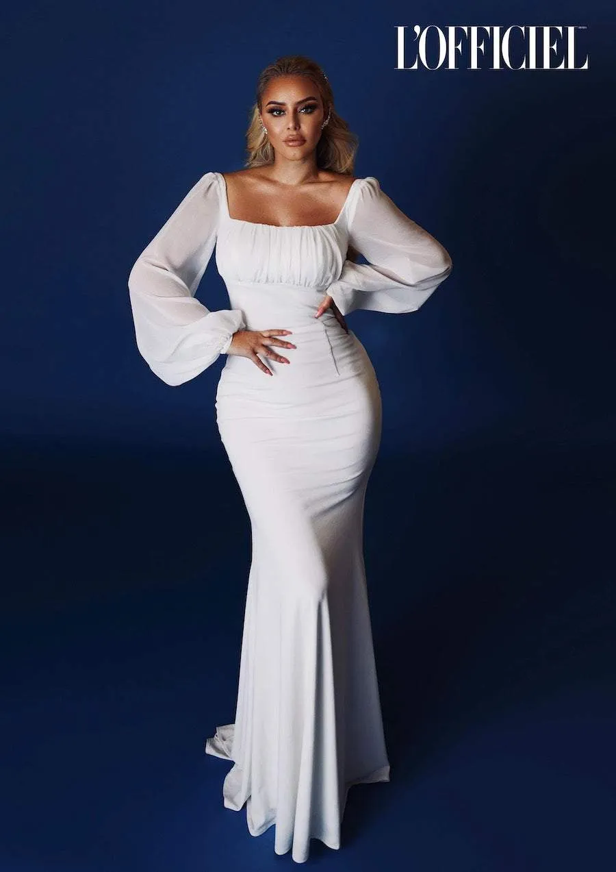 CANDY WHITE EVENING DRESS