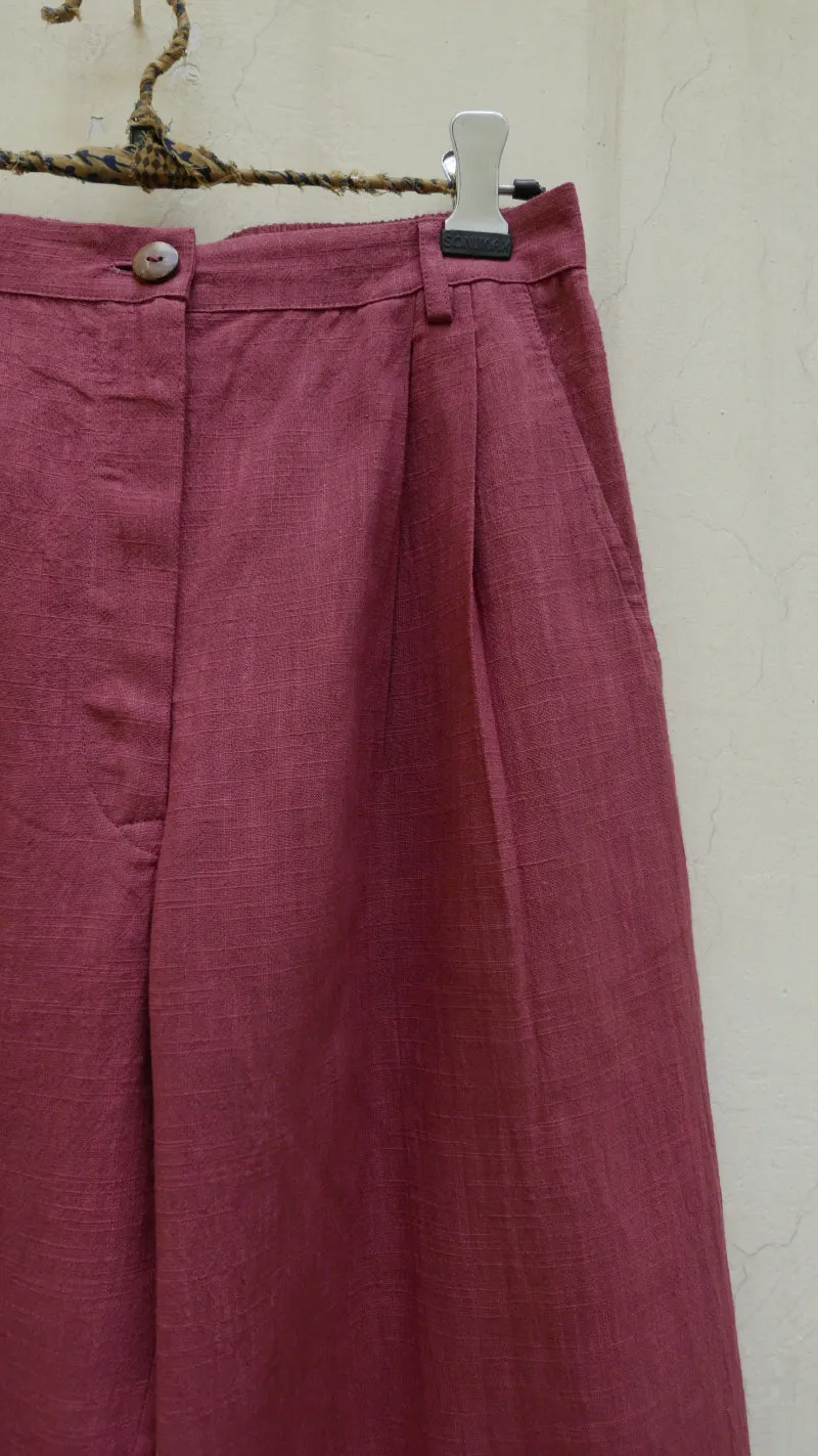 Canna Pleated Waist Straight Pants