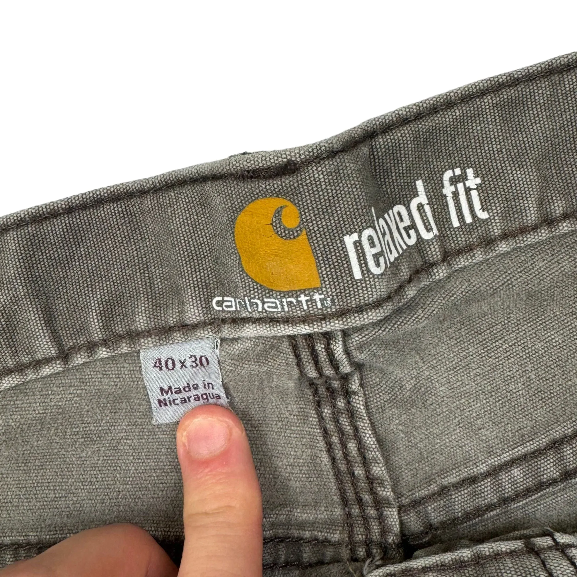 Carhartt Relaxed Fit Workwear Trousers Grey