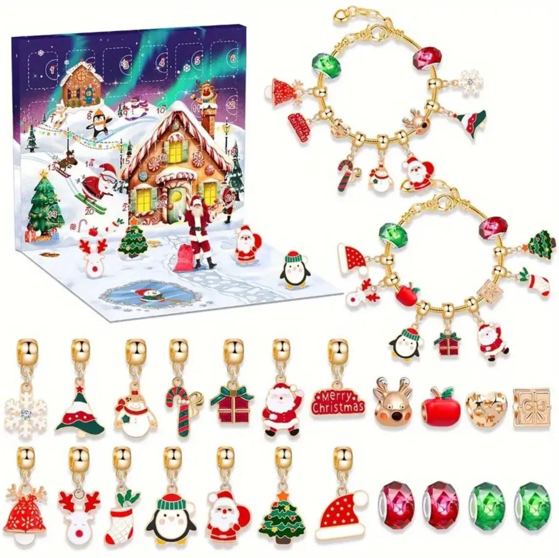 Charm bracelet advent calendar