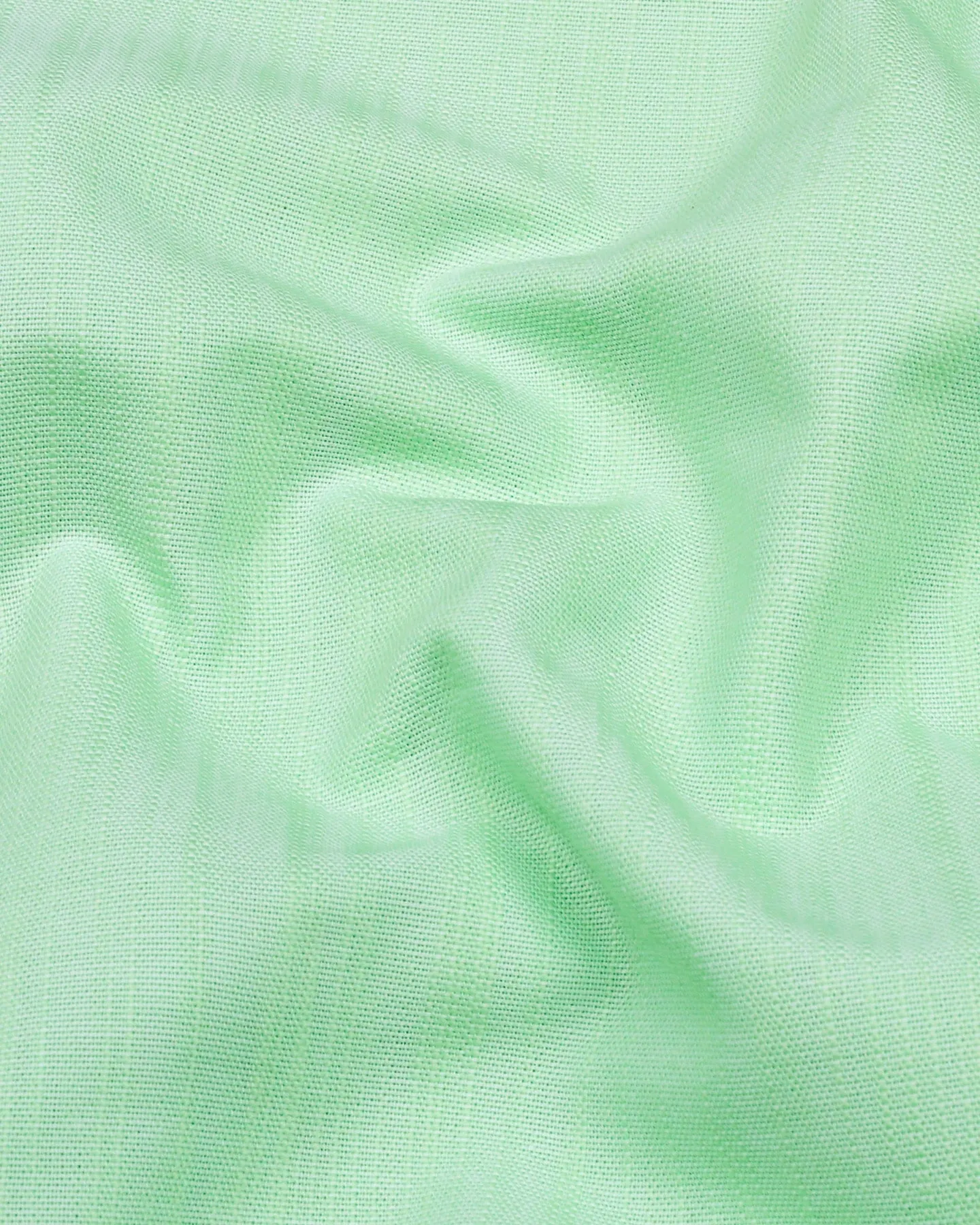 Clinton Mint Green Solid Linen Cotton Shirt