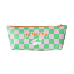 Stylish Purple Mushroom Pattern Pencil Case with Cool Vibe Design