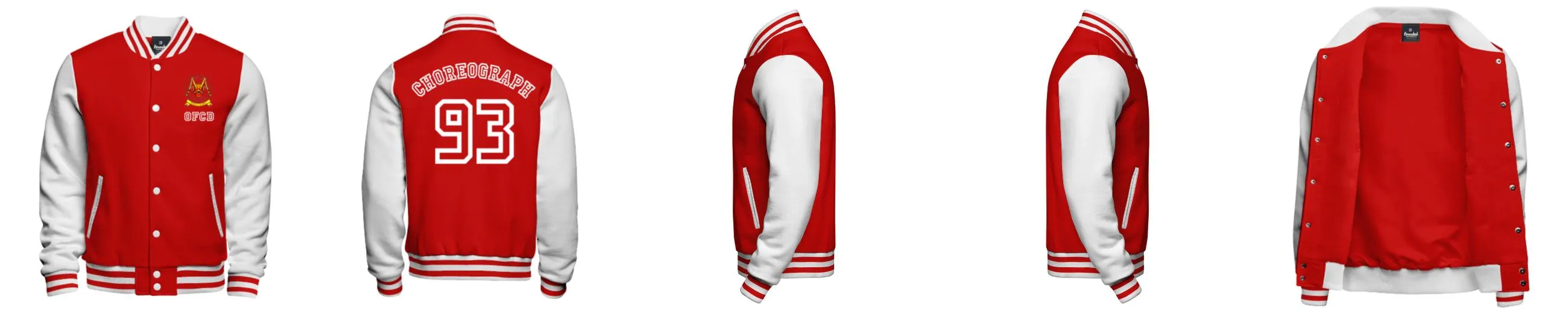 Cotton Fleece Varsity Jacket With No Lining