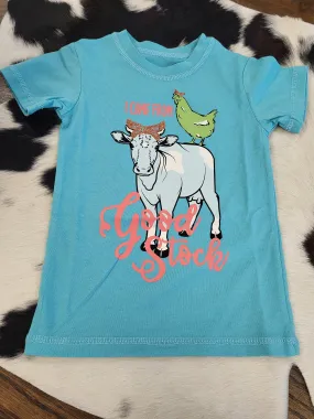 CRUEL  GIRLS GOOD STOCK SS SHIRT (BLUE)