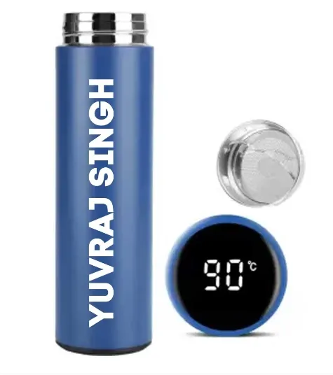 Custom Thermos Flask for Tea Coffee Travel Hot and Cold Drinks With Temperature Display