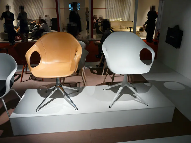 ELEPHANT Swivel Trestle Chair - Polyurethane Seat