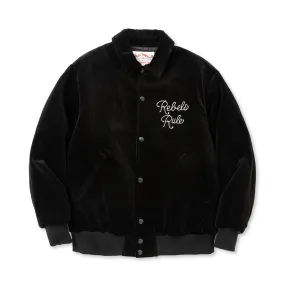 EMBROIDERY CORDUROY AWARD TYPE JACKET