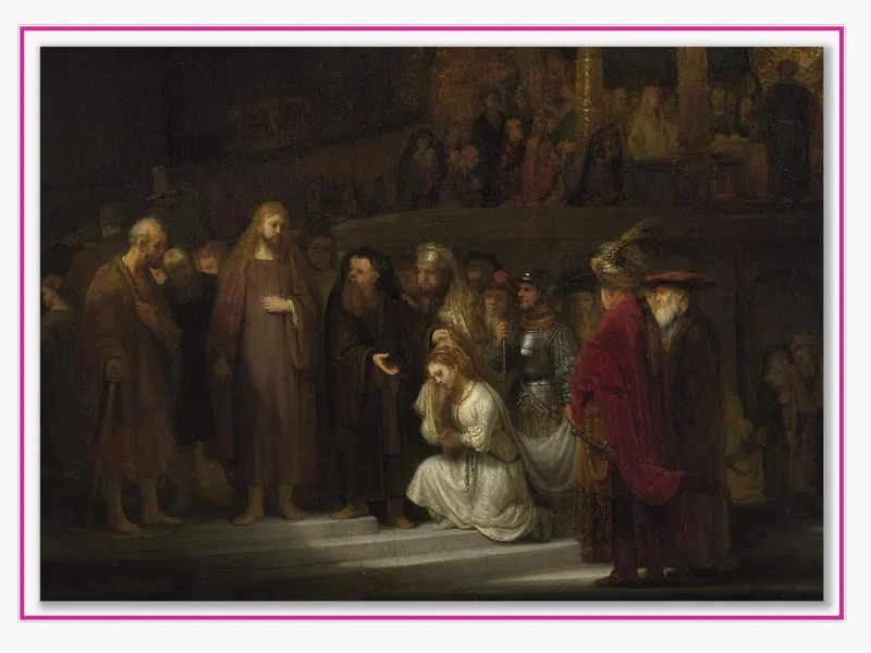 Famous Christian Oil Painting Past Card Collection - 12 Cards
