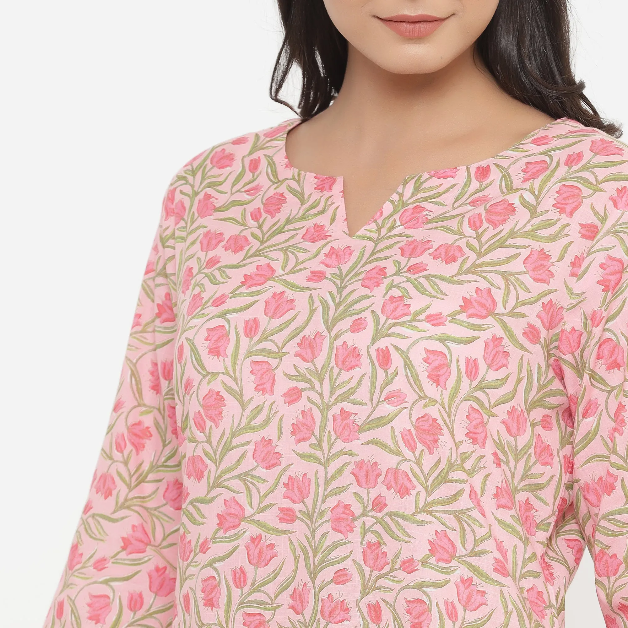 Flowers on Pink Loungewear