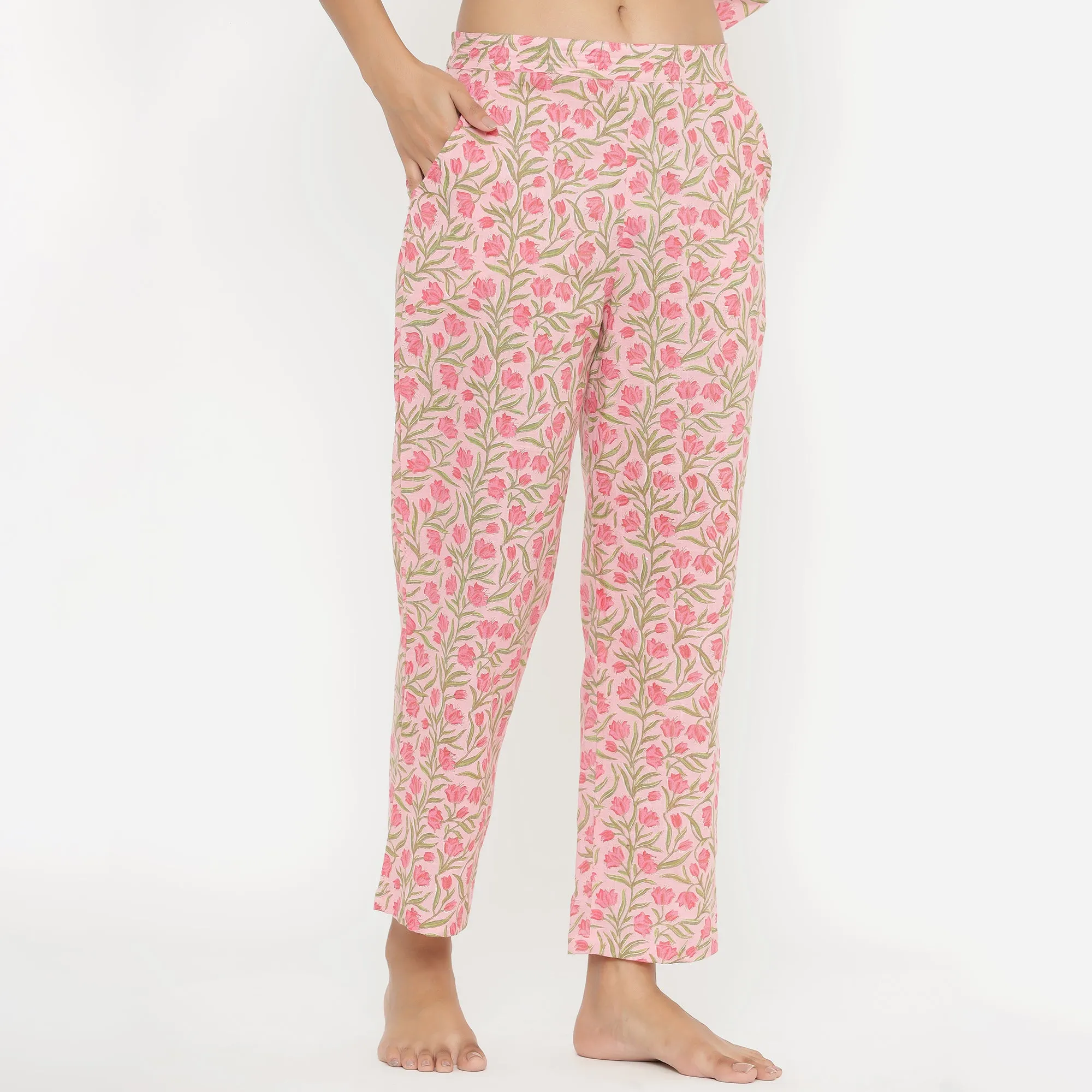 Flowers on Pink Loungewear