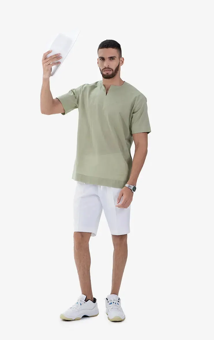 Gauzy Men's Summer Casual Cotton Top 004