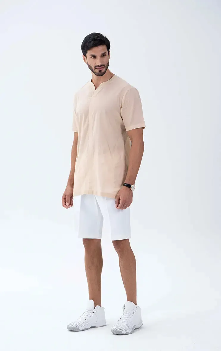 Gauzy Men's Summer Casual Cotton Top 005
