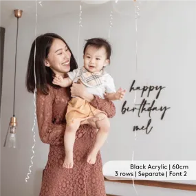 Personalized Happy Birthday Backdrop Signage for Celebrations - Customizable Party Decoration