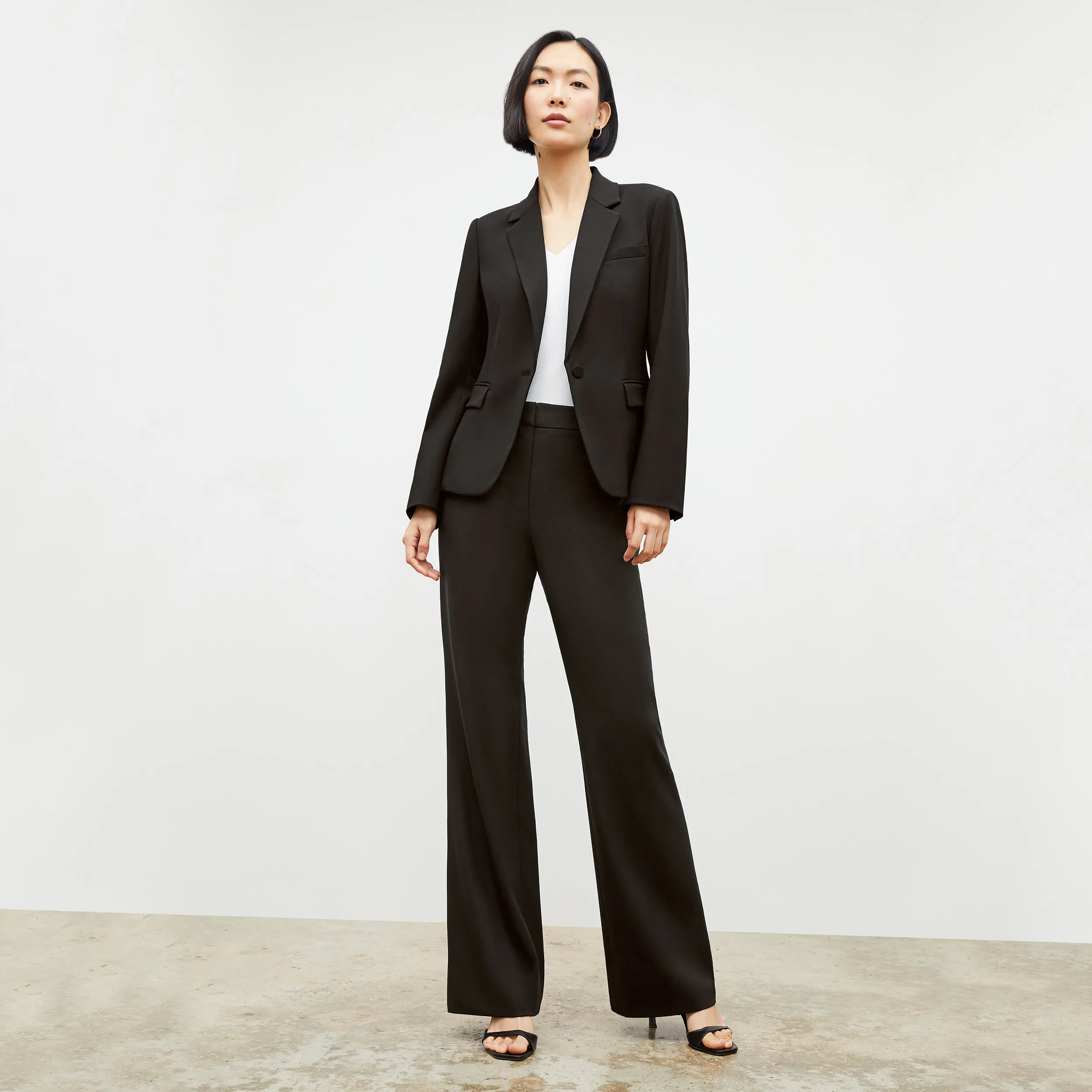 Horton Pant - Washable Wool Twill :: Black