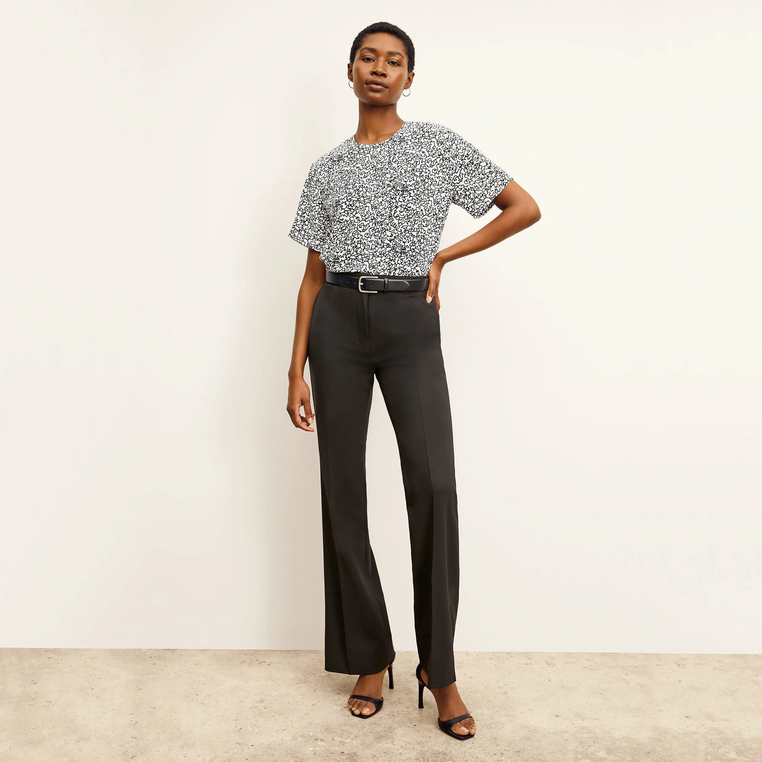 Horton Pant - Washable Wool Twill :: Black