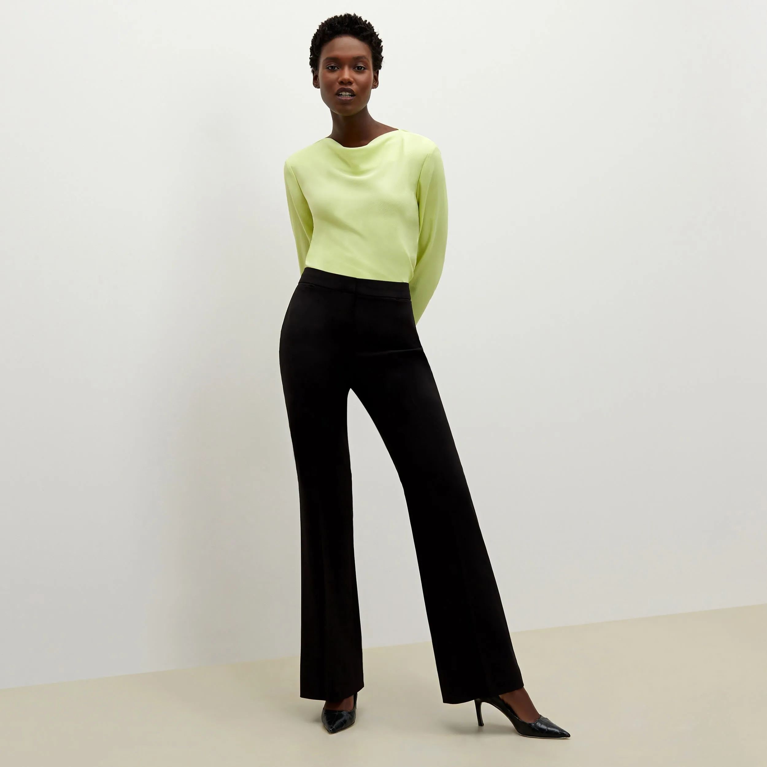 Horton Pant - Washable Wool Twill :: Black