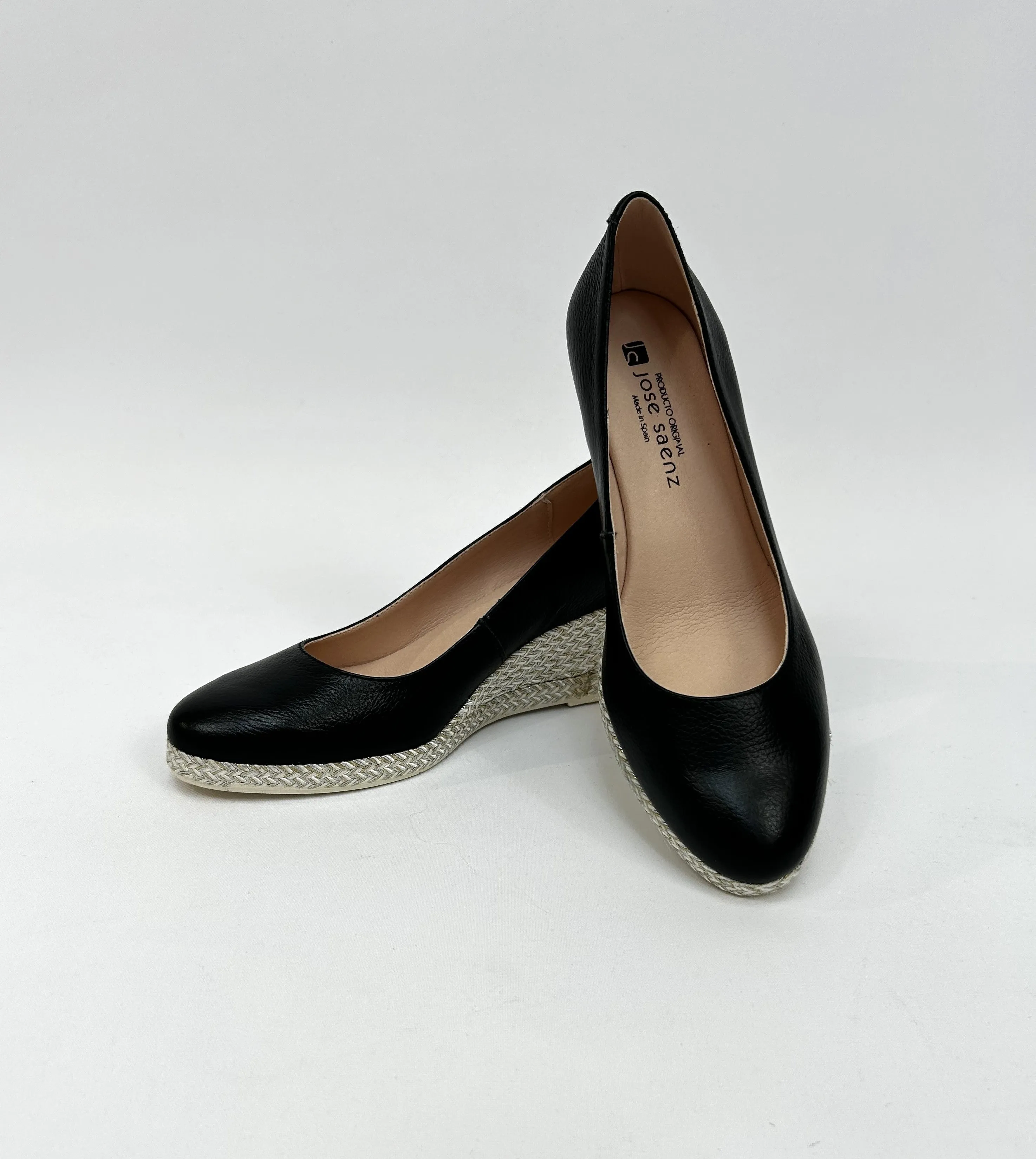 JOSE SAENZ Black Wedges
