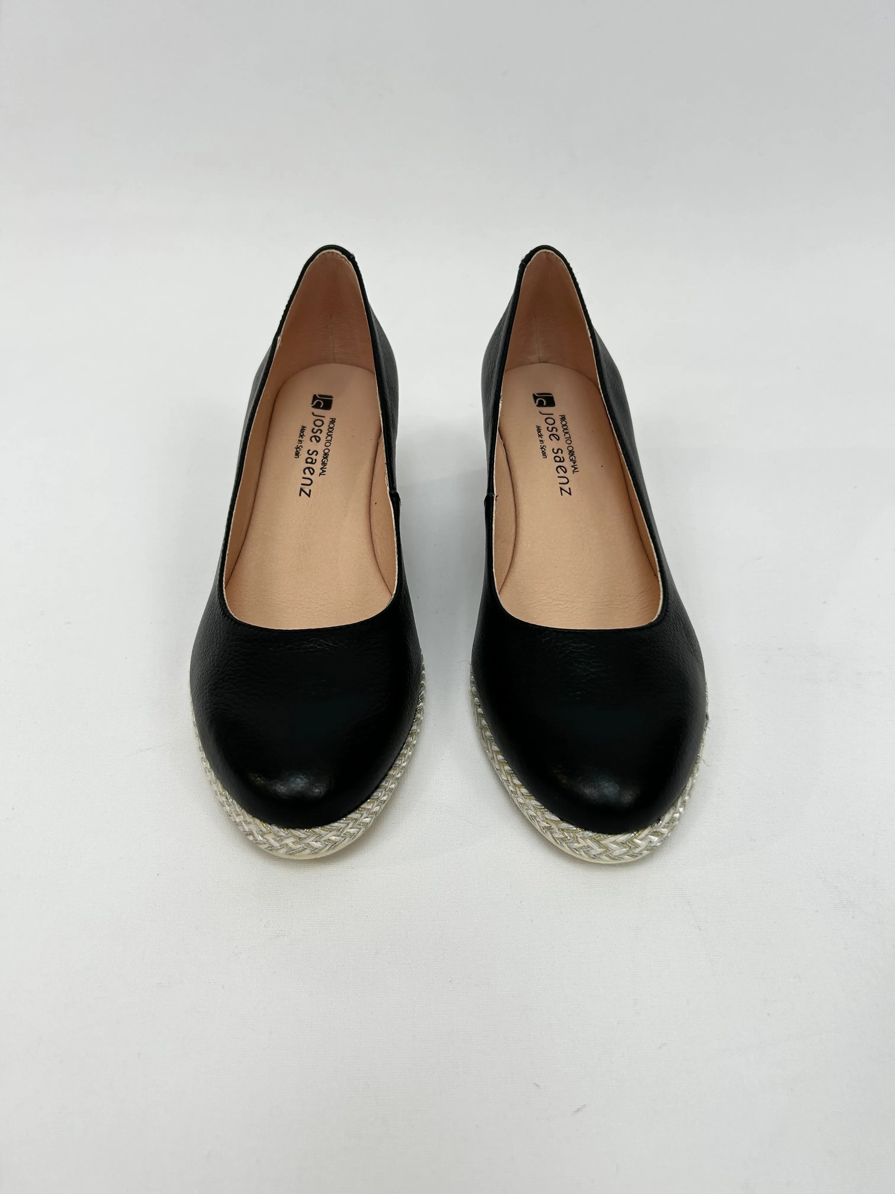 JOSE SAENZ Black Wedges