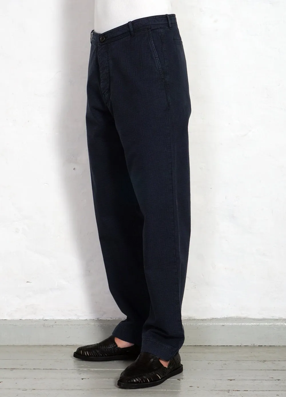 Optimized Title: Mens Wide-Cut Black Navy Work Trousers with Enhanced Fit