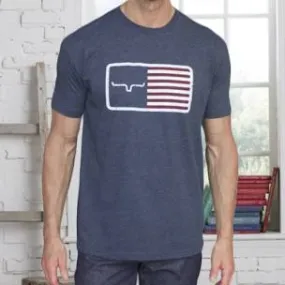 KIMES MENS AMERICAN TRUCKER TEE (NAVY)