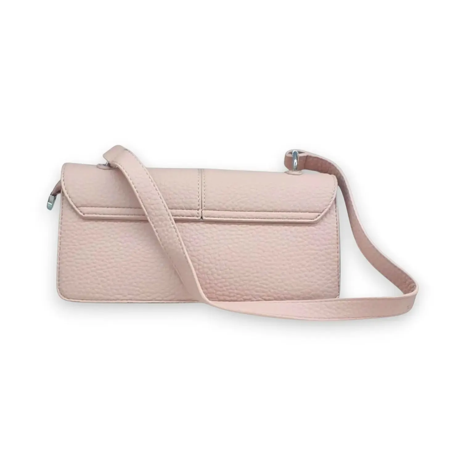 Leather Crossbody Bag with Square Center