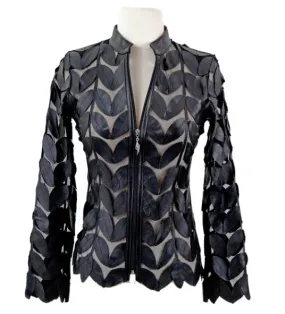 Leather Leaf Moto Jacket