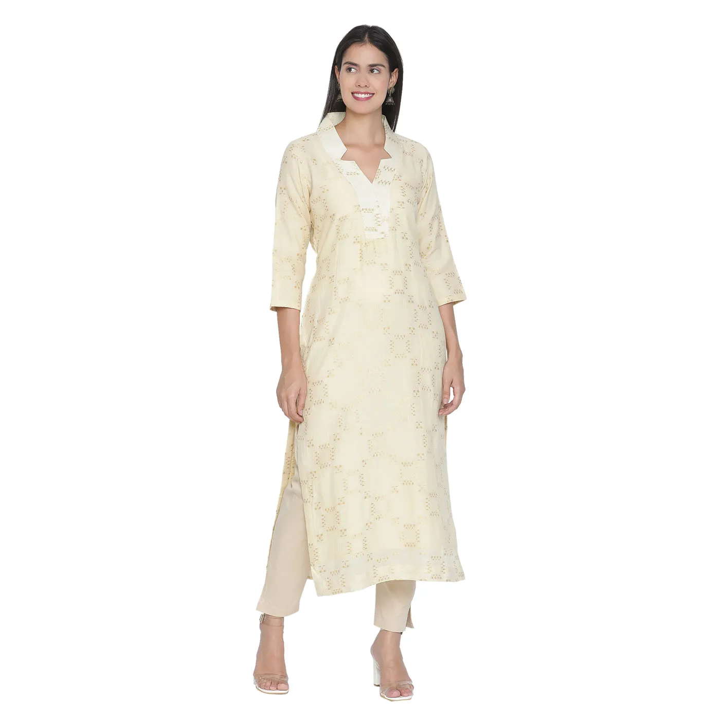 Lemon Design Unstitched Suit Co-ords Set