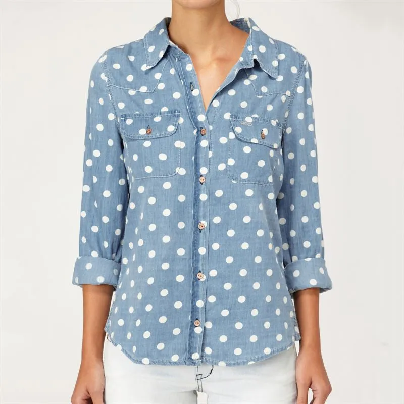 Long Sleeve Jean Shirt