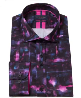 Long Sleeve Vibrant Purple & Pink Long Sleeve Shirt - Ls76957-Multi