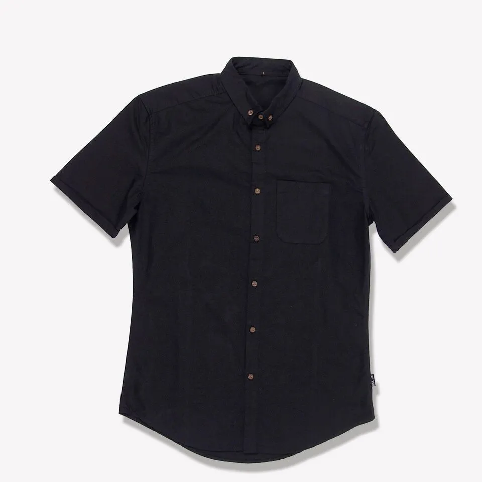 Men's Solid Shirt (Black)