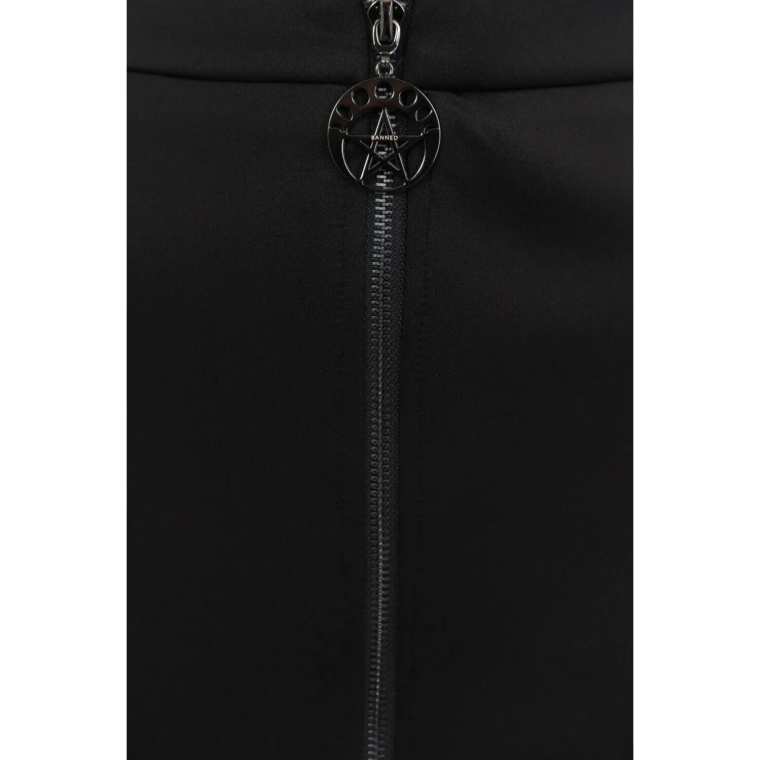 Minimal Goth Bodycon Womens Skirt
